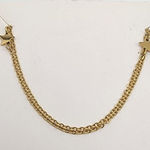 Jennifer Zeuner NWT  Jewelry Gold Plated Double Star Necklace Photo 0