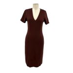 Ottod'Ame Cocoa Sheath Dress Pencil V Photo 1