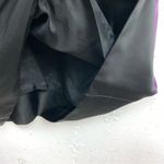 Etcetera  Beaded Neckline Sleeveless Wool Sheath Pockets Black Purple Size 2 Photo 7