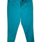 Style & Co  SZ 12 Skinny Jeans Hi-Rise Stretch Zip-Fly Pockets Peacock Teal Blue Photo 1
