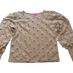 Lilly Pulitzer Kippa Pom Pom Sweater Beige/Tan, Sz L Photo 10