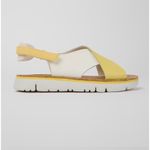 NEW Camper Women Oruga Sandals White Yellow Twins Shoes EU 35 US Womens Size 5 Photo 1