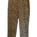 Forever 21  Women’s Zebra Print  Pants Size M Animal Print High Rise Y2K Photo 0