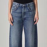 Citizens of Humanity Ayla Baggy High Rise Wide Leg Jeans Brielle Rolled Hem 26 Photo 0