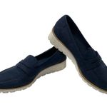 st. john's bay Barrow Bright Navy Wedge Penny Loafer Slip On Shoes Sz 9 Photo 0