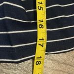 Max Studio Pleated Knit Skater Skirt Blue White Striped Women’s size M NWT Photo 7