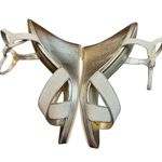 Lilly Pulitzer  Shoes Womens Size 9.5 Gold Wedge Strappy Sandals Ankle Strap Photo 5