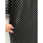 Boden Dott Polka Dot Quilted Sweater Shift Dress Black White Size 10 Long Photo 9