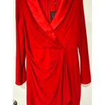 Mac Duggal Ieena for  Long Sleeve Blazer Formal Dress Red #27362 Size 12 NWT Photo 6