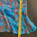 East 5th  NEW JCP paisley print plus size 2XL orange blue stretch waist Photo 6