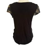 LC Lauren Conrad  Black Floral  Blouse Women Size Medium | 48-63 Photo 1