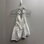 Free People  White Halter Peplum Top Photo 3