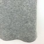 Abound New  Cropped Henley Tank Top Scoop Neck Ribbed Heather Grey Photo 7