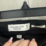 Abercrombie & Fitch  Women’s 0 Short Black Vegan Leather Pants Faux Leather Photo 1