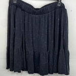 Torrid Women's Black Stretch Pull On Mini Super Soft Tiered Skirt size 3X Photo 0