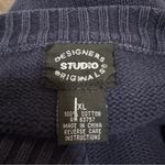 Designers Studio Originals American Flag Navy Sweater Patriotic Fourth of July Blue Size XL Photo 3