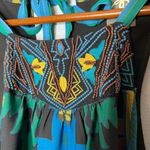 Anthropologie  One September Del Mar halter dress keyhole back bead embroider XL Photo 5