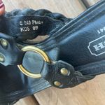 Coach  Black Woven Leather Sandals🖤🖤 Photo 4