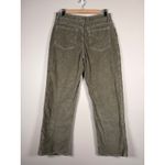 Hollister High Rise Dad Pants Corduroy Olive Green Women's Size W29 9R Photo 2