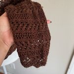 Faded Glory  Women's Brown Open-Knit Cardigan Size L Photo 3