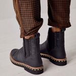 Free People Black Atlas Puffer Chelsea Boots Sz 10 Photo 2