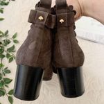 Kate Spade Suede Scalloped Heeled Garden Booties Sz 8 Photo 1