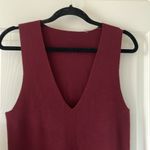 Babaton 100% Wool Dress Women’s Small Sleeveless Pull on Maroon Photo 2
