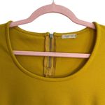 Calliope Mustard Yellow Half Sleeve Bodycon Dress Photo 2
