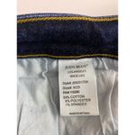 Judy Blue ‎ Womens High Rise Wide Leg Jeans Sz 9/29 Blue Denim Dark Wash Raw Hem Photo 5