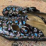 Alegria  By PG Lite Patent Leather Butterfly Shoes Buckle Clogs Mules Size 6- 6.5 Photo 6