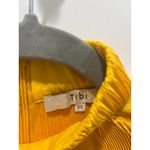 Tibi  Pleated Cropped High Neck Top in Sunday Yellow Sz XS Photo 7