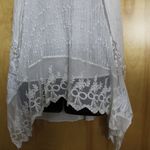 *Feratelli Lace Top w Scarf White Size M Photo 7