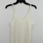Roxy ‎ Ribbed Romper Cream Sleeveless V-Neck Adjustable Straps Beach Casual Small Photo 1