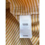 J. Jill Butter Yellow White Stripe 3/4 Sleeve 100% Pima Cotton Tee Shirt Size S Photo 5