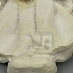 Vintage Clay Resin Handmade Christmas Angel Lapel Tie Pin Glitter Guardian Angel Size 0 Photo 4