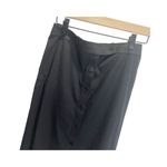 Ann Taylor Stretch Button Front Pencil Skirt Womens Black Size 2 Career Photo 1