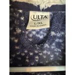 Ulta Blue/White Robe, Fluffy Collar & Sleeves, Poly, Pockets, Hang Hook, L/XL Blue Size L Photo 5
