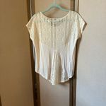 Eyelash Couture  Cream Lace Women's top medium Photo 5