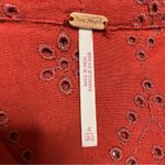 Free People  rust colored eyelet jumpsuit zip up size 4 Photo 4