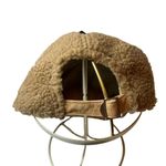 Steve Madden  Womens Ivory Brown Sherpa Cap With Logo Adjustable One Size New Photo 2