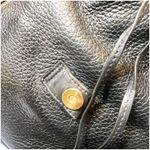 Michael Kors  Viv Black Pebbled Leather Top Handle Drawstring Zipper Backpack Photo 11