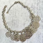 Charter Club  silver disc charm statement necklace Photo 0