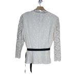 Alex Evenings Women's M White Lace Evening Blouse Photo 1