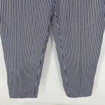Loft The Riviera Slim Pin Striped Button Front Slacks Pants Women's Size 8 Photo 3