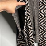 Joseph  Black and Tan Geometric Women's Poncho Photo 3