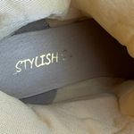 Stylish S White Pointed Toe Stitched Western Cowboy Ankle Boots Booties Size 6.5 Photo 6