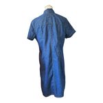Liz Claiborne  Blue Midi Denim Dress Medium 10 Photo 4
