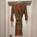 AUW Multicolored Paisley 3/4 Sleeve Dress Size 6 Photo 2