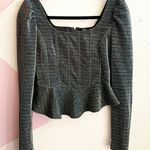 Gray Glittery Corset Top New Years Eve Party Y2K 2000s Small Photo 0