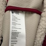 FIGS On-Shift High Pile Fleece Pullover Jacket in Deep Cranberry, Size Small Photo 9